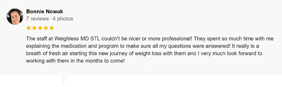 Weight Loss St. Louis MO Testimonial